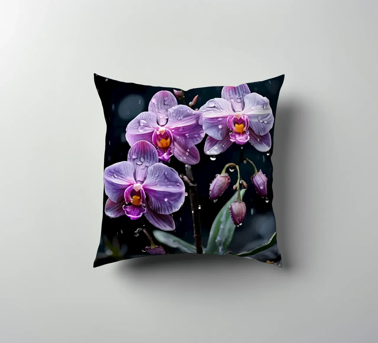 Orchidee con pietre_6 cuscino da Farb- und Blütenzauber by LK