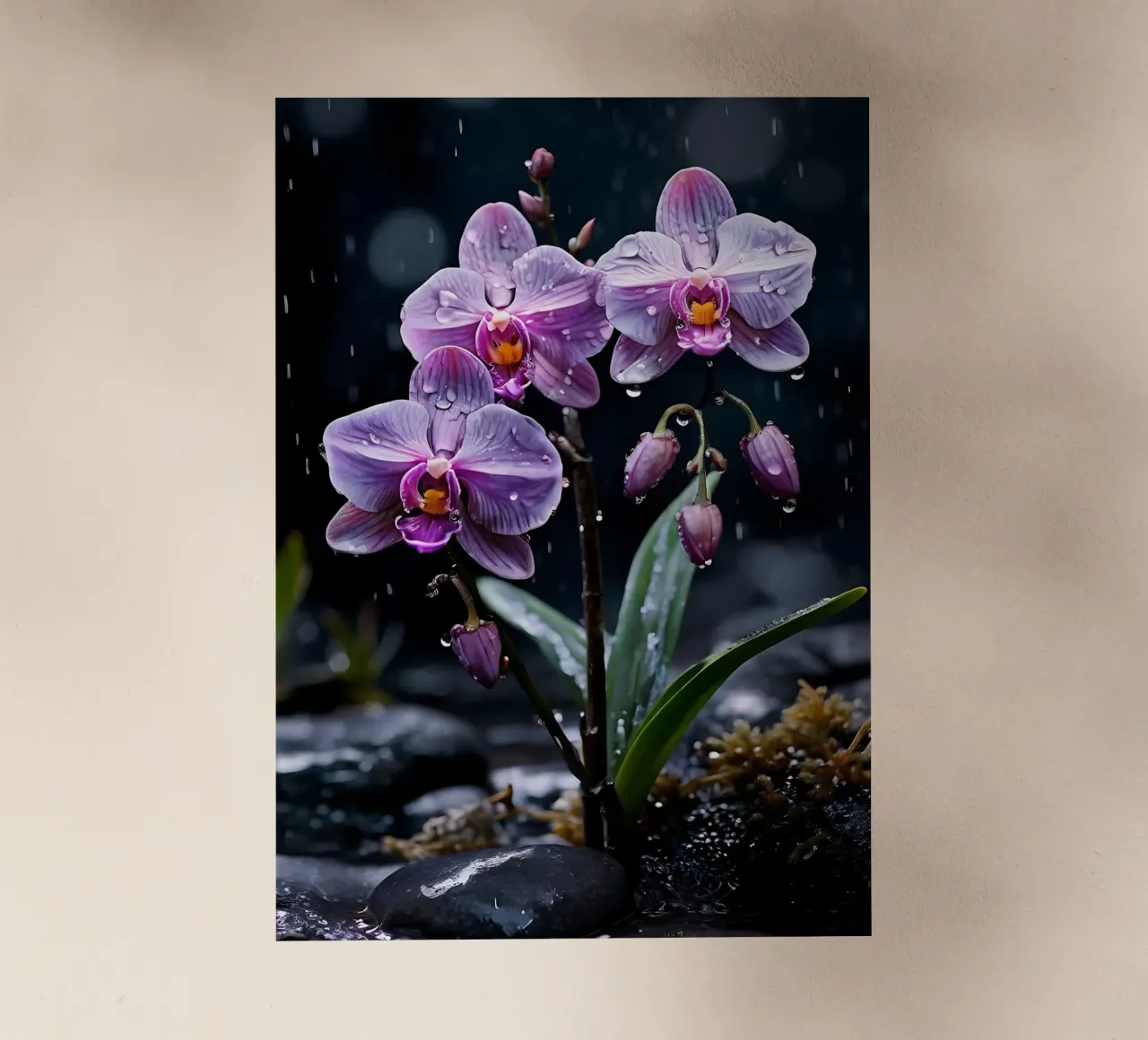 Orchidee con pietre_6 pellicola backlit da Farb- und Blütenzauber by LK
