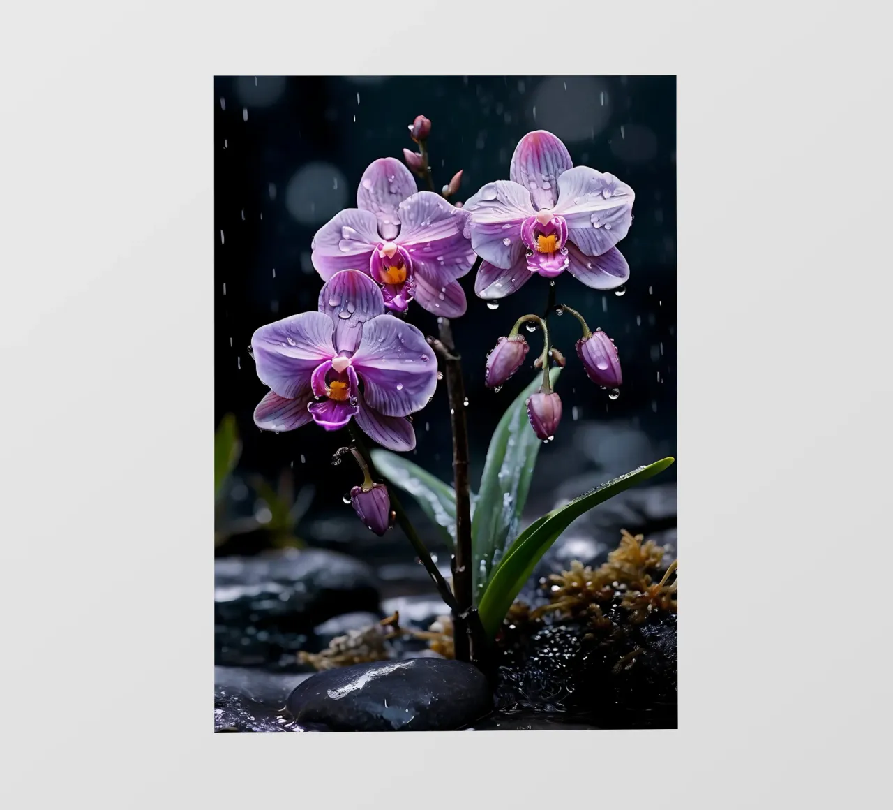 Orchidee con pietre_6 pellicola backlit da Farb- und Blütenzauber by LK