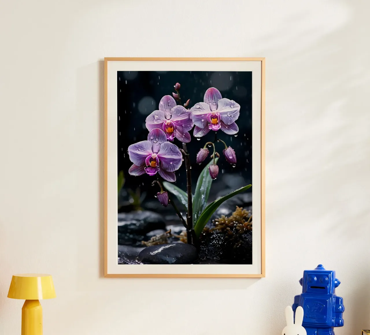 Orchidee con pietre_6 carta hahnemühle da Farb- und Blütenzauber by LK
