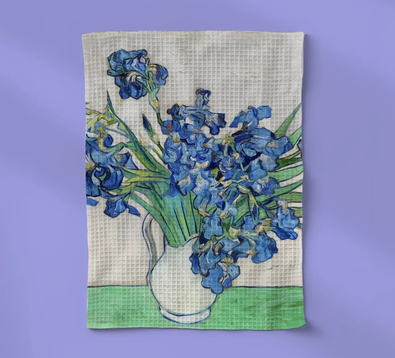 Iris di Vincent Van Gogh (1890). canovaccio da cucina da Venus Art