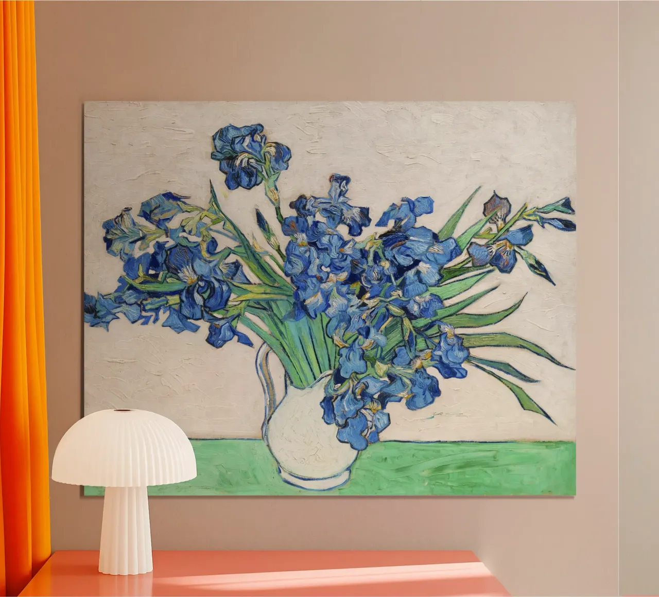 Iris di Vincent Van Gogh (1890). poster con telaio in alluminio da Venus Art