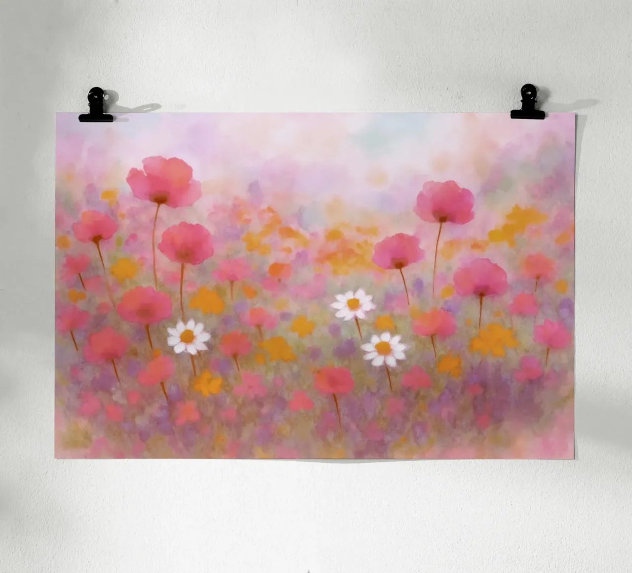 Sommerflüstern - Floral, abstrakte Kunst poster da Petra Lang