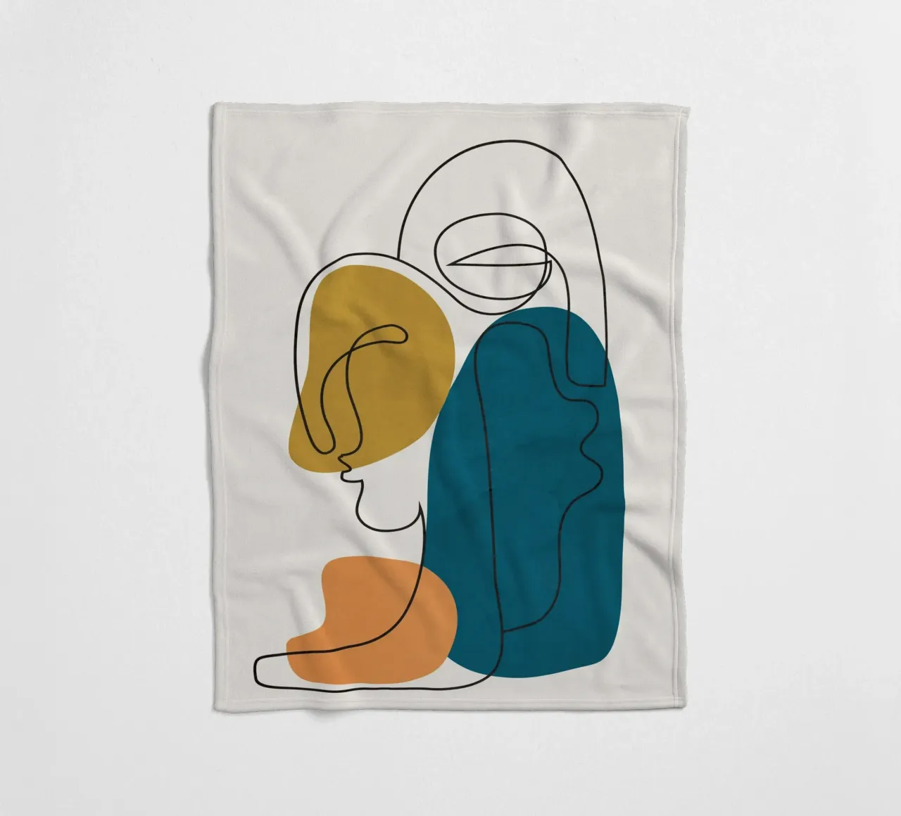 Abstract Faces 6 coperta in pile da cityart
