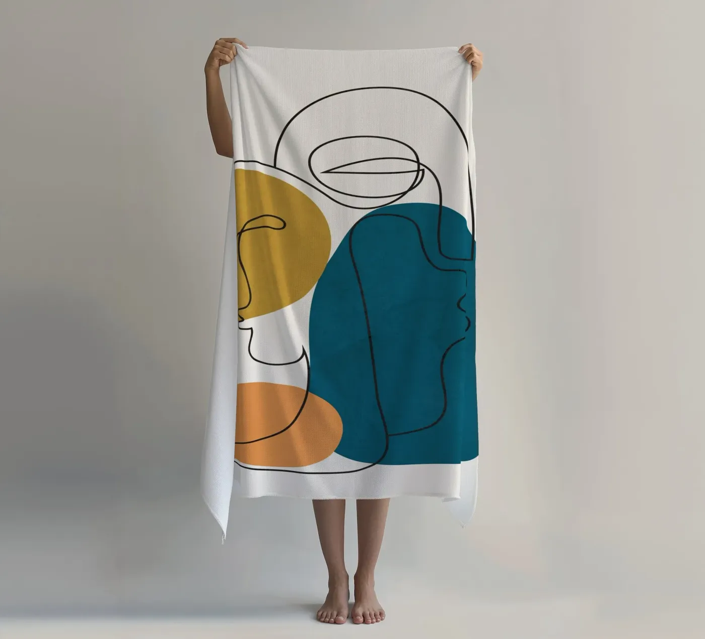 Abstract Faces 6 telo mare da cityart