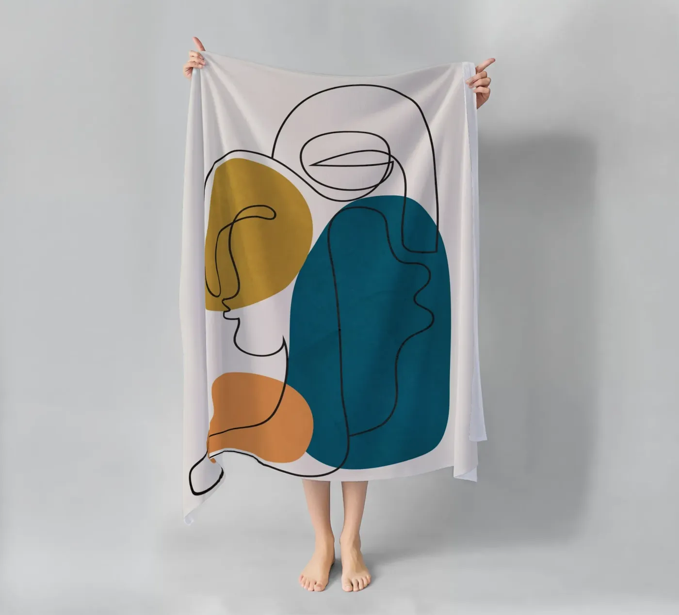 Abstract Faces 6 telo mare da cityart