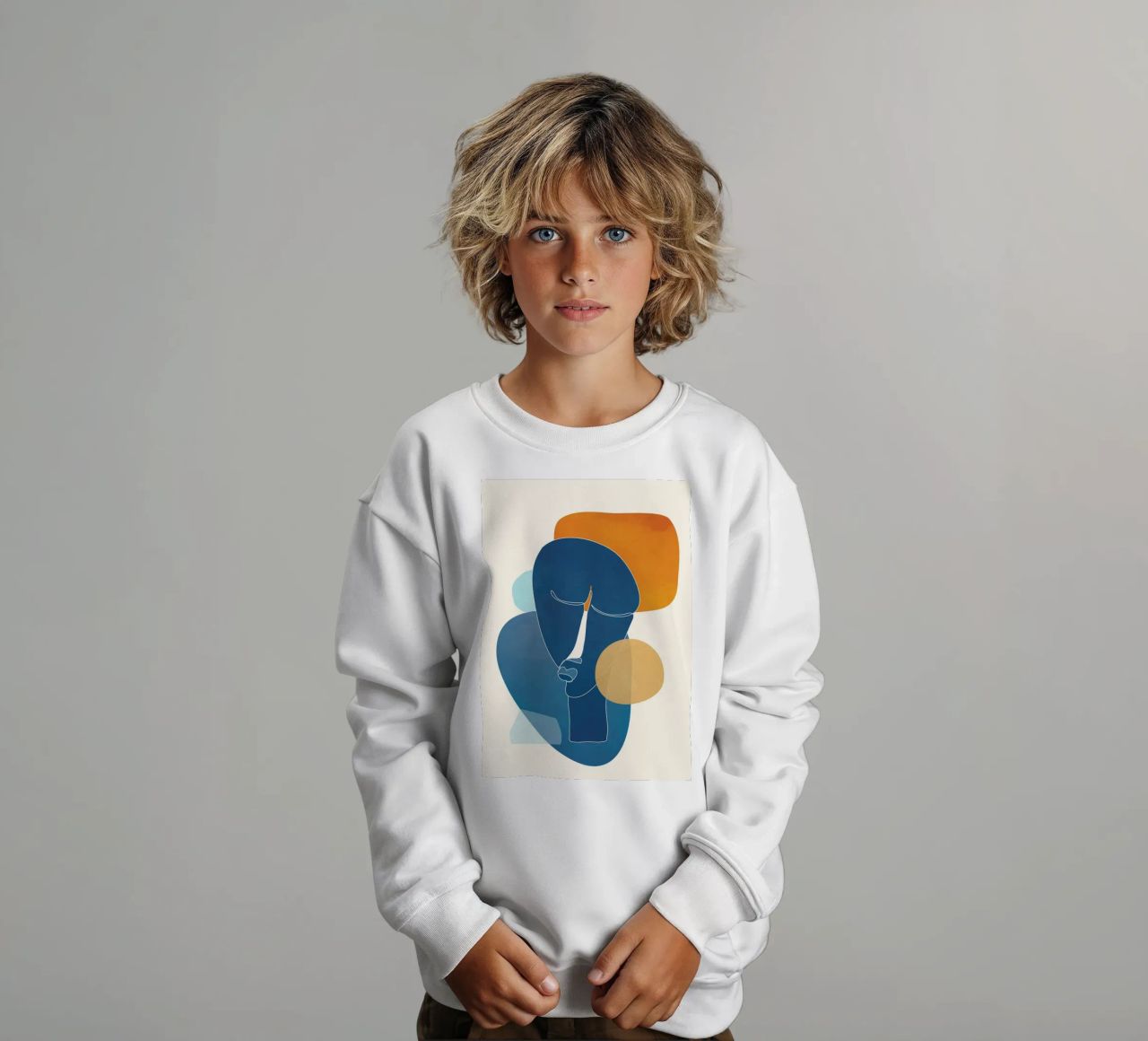 Abstract Mask Design felpa bambino da cityart