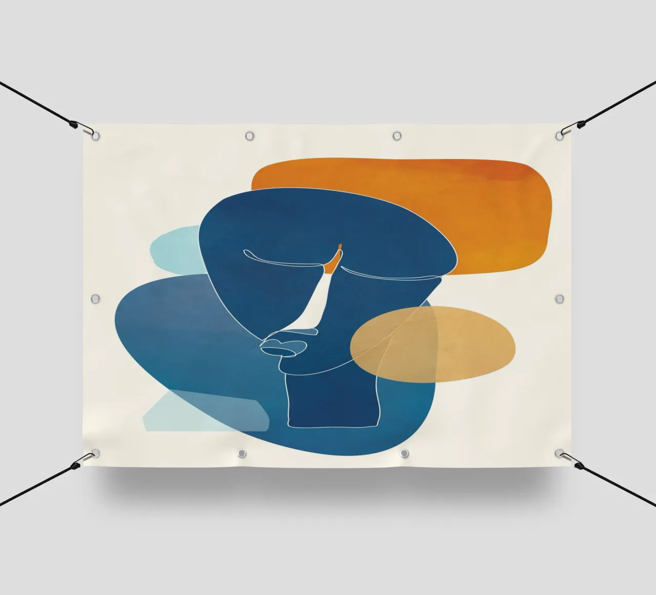 Abstract Mask Design telo in pvc da cityart