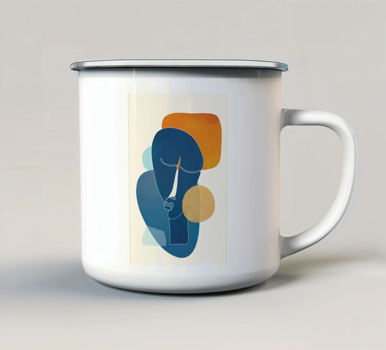 Abstract Mask Design tazza in smalto da cityart