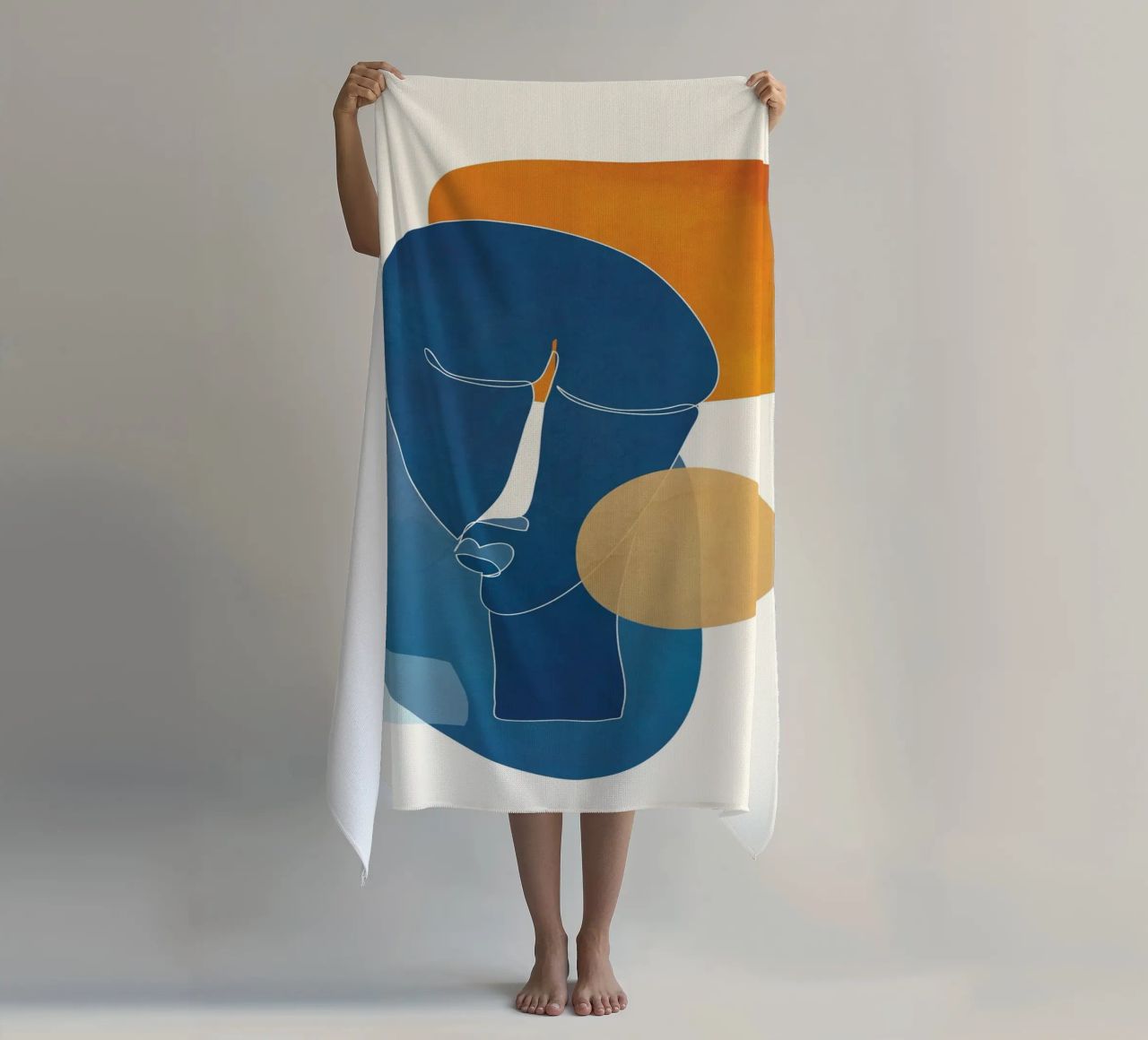 Abstract Mask Design telo mare da cityart
