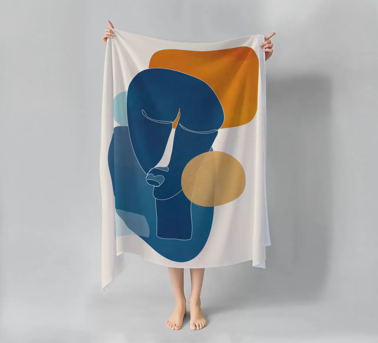 Abstract Mask Design telo mare da cityart