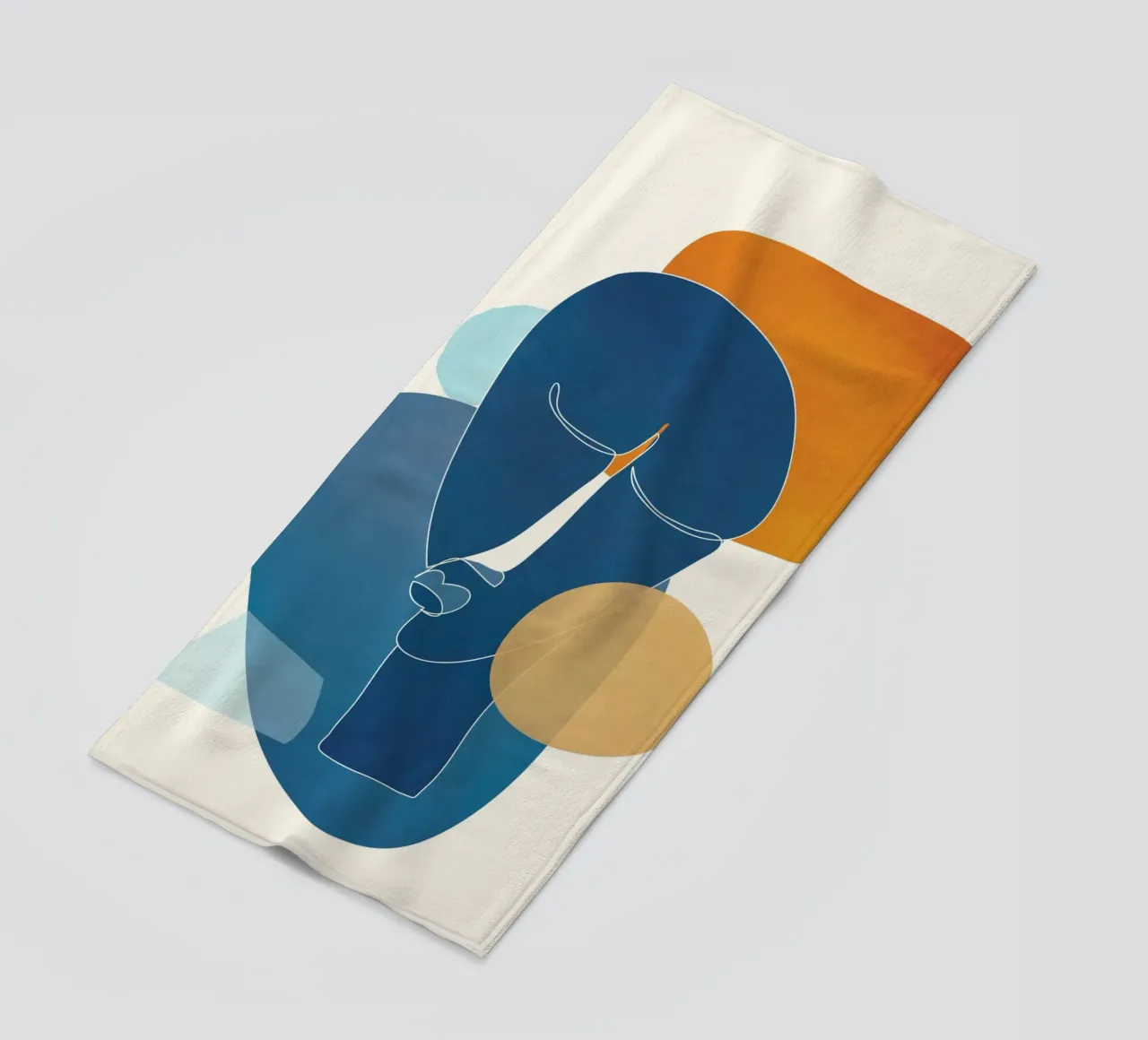 Abstract Mask Design telo mare da cityart