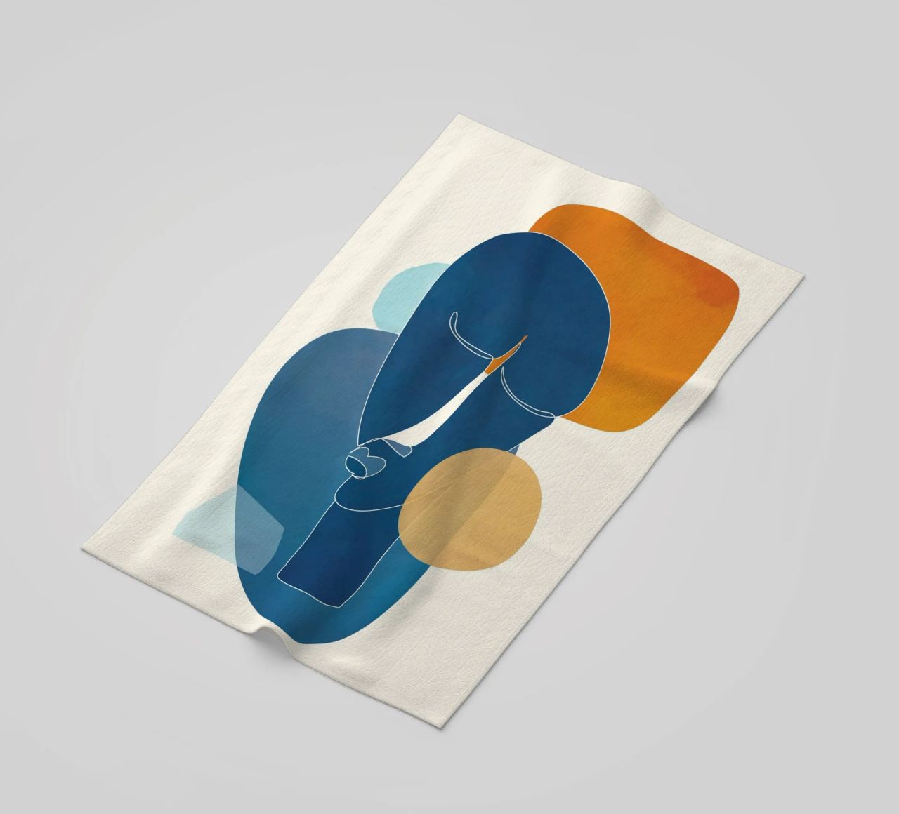 Abstract Mask Design telo mare da cityart