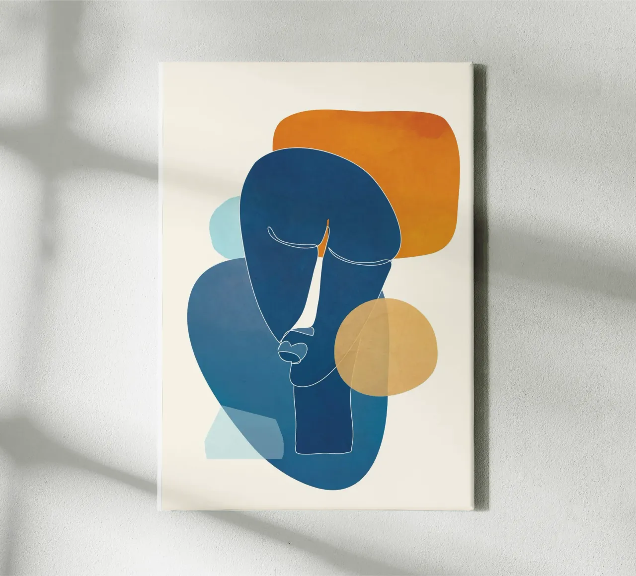Abstract Mask Design tela con Cornice a cassetta da cityart