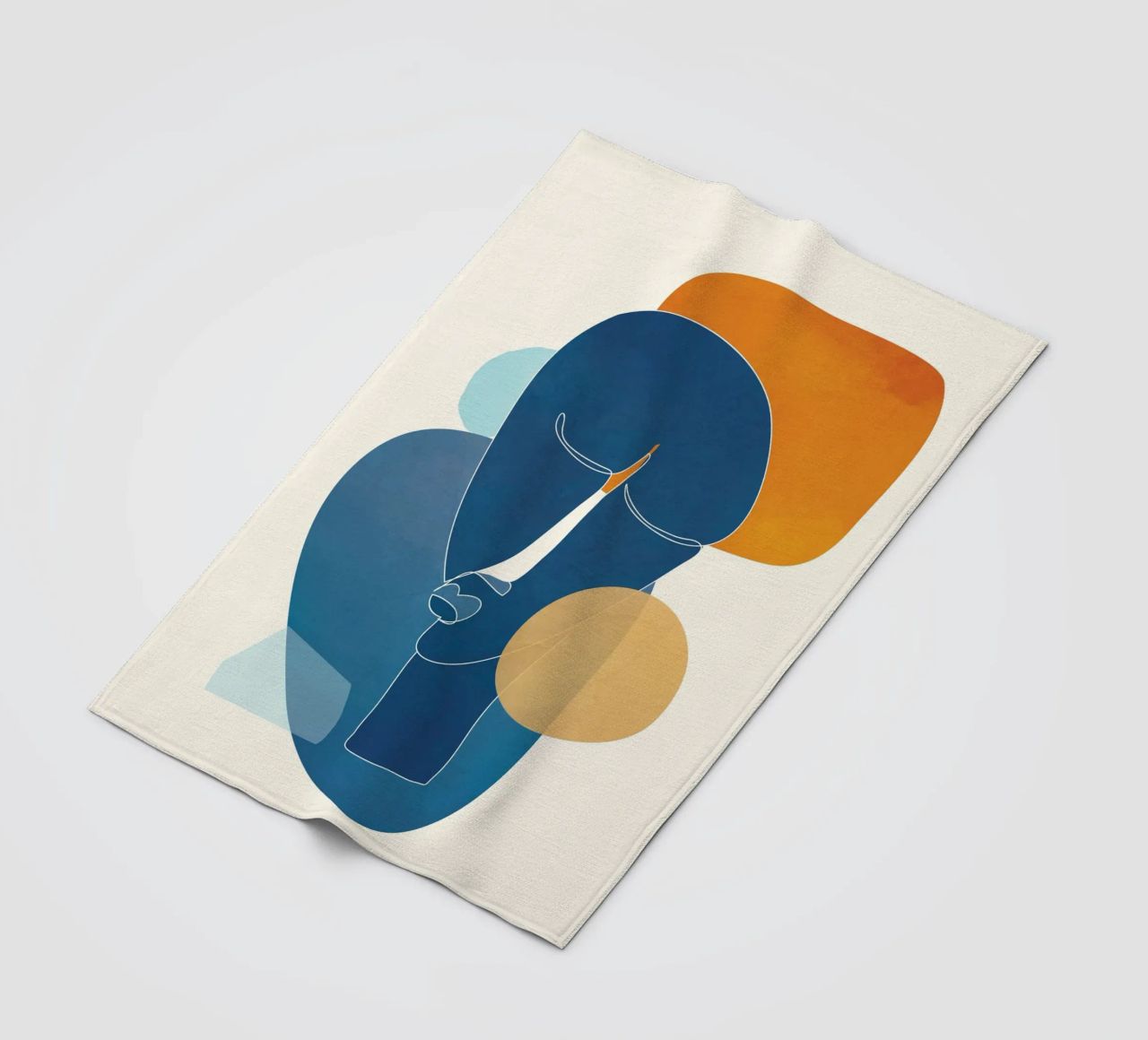 Abstract Mask Design coperta in pile da cityart