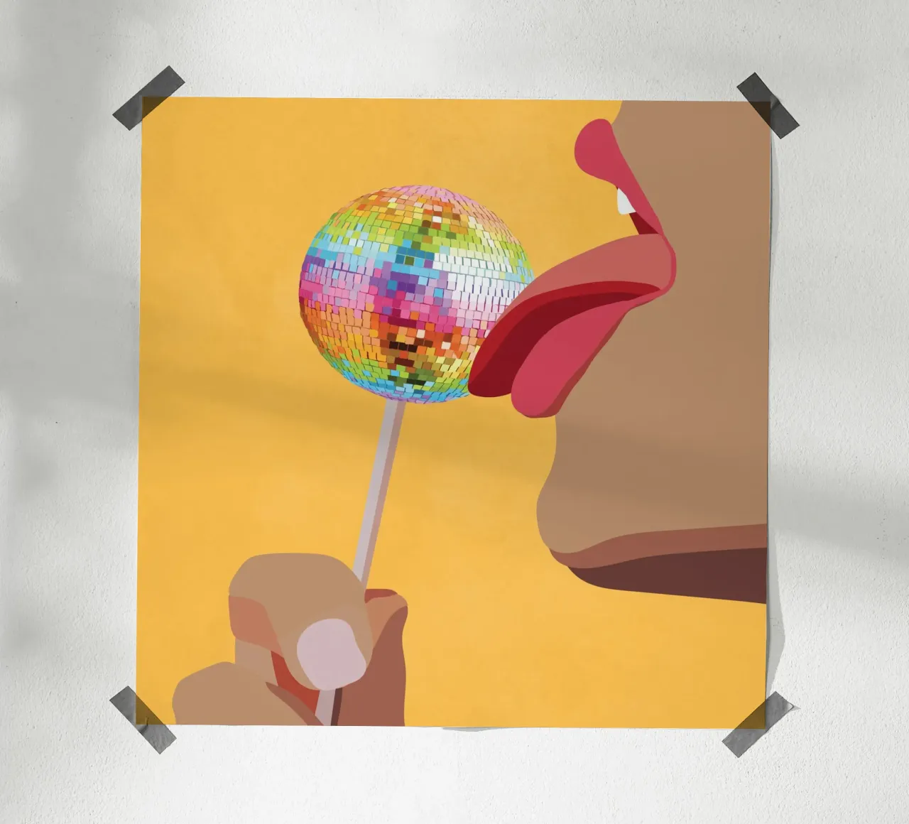 Sweet Sound 1 poster con telaio in alluminio da cityart