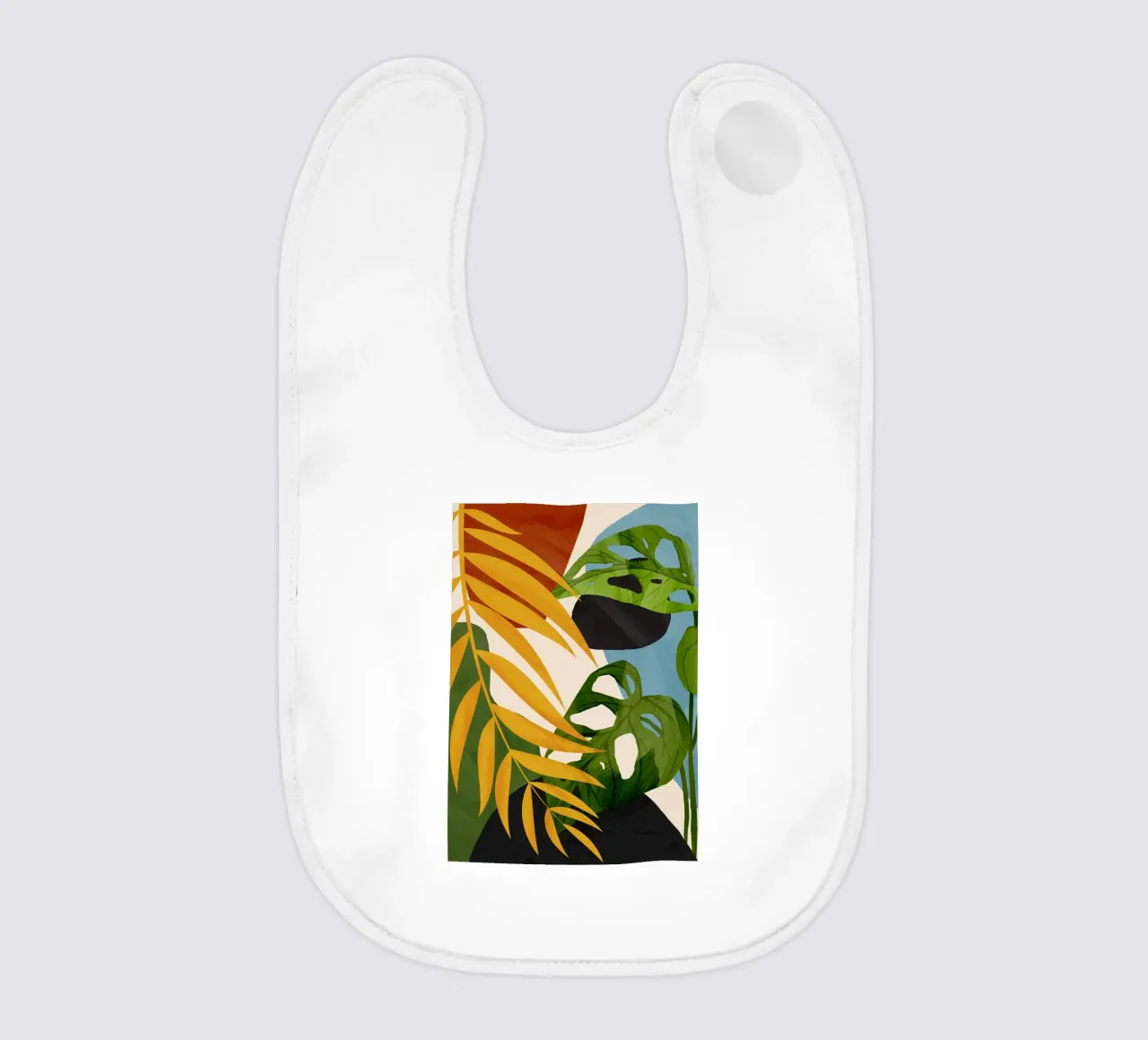 Abstract Tropical Art 2 bavaglino da cityart