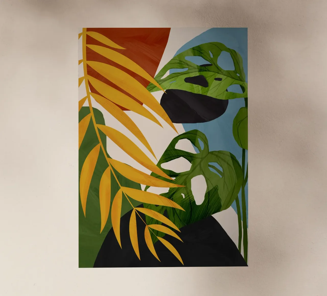 Abstract Tropical Art 2 pellicola backlit da cityart