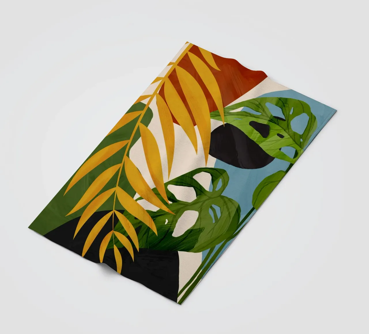 Abstract Tropical Art 2 coperta in pile da cityart