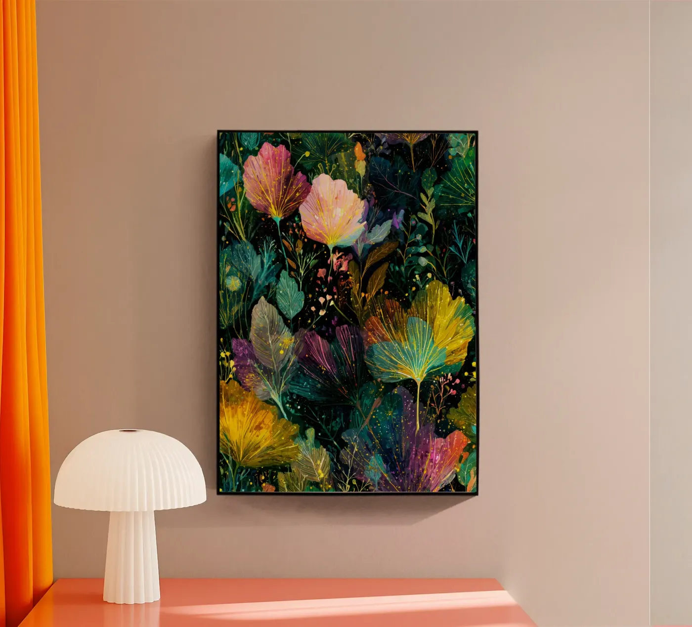 Magic leaves acrylic glass by Justyna Jaszke JBJart