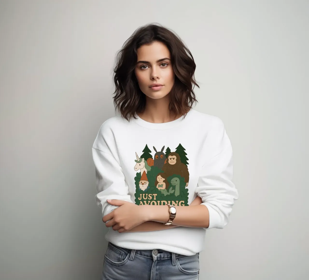 Menschen einfach aus dem Weg gehen - Kryptiden Sweatshirt von Loobs
