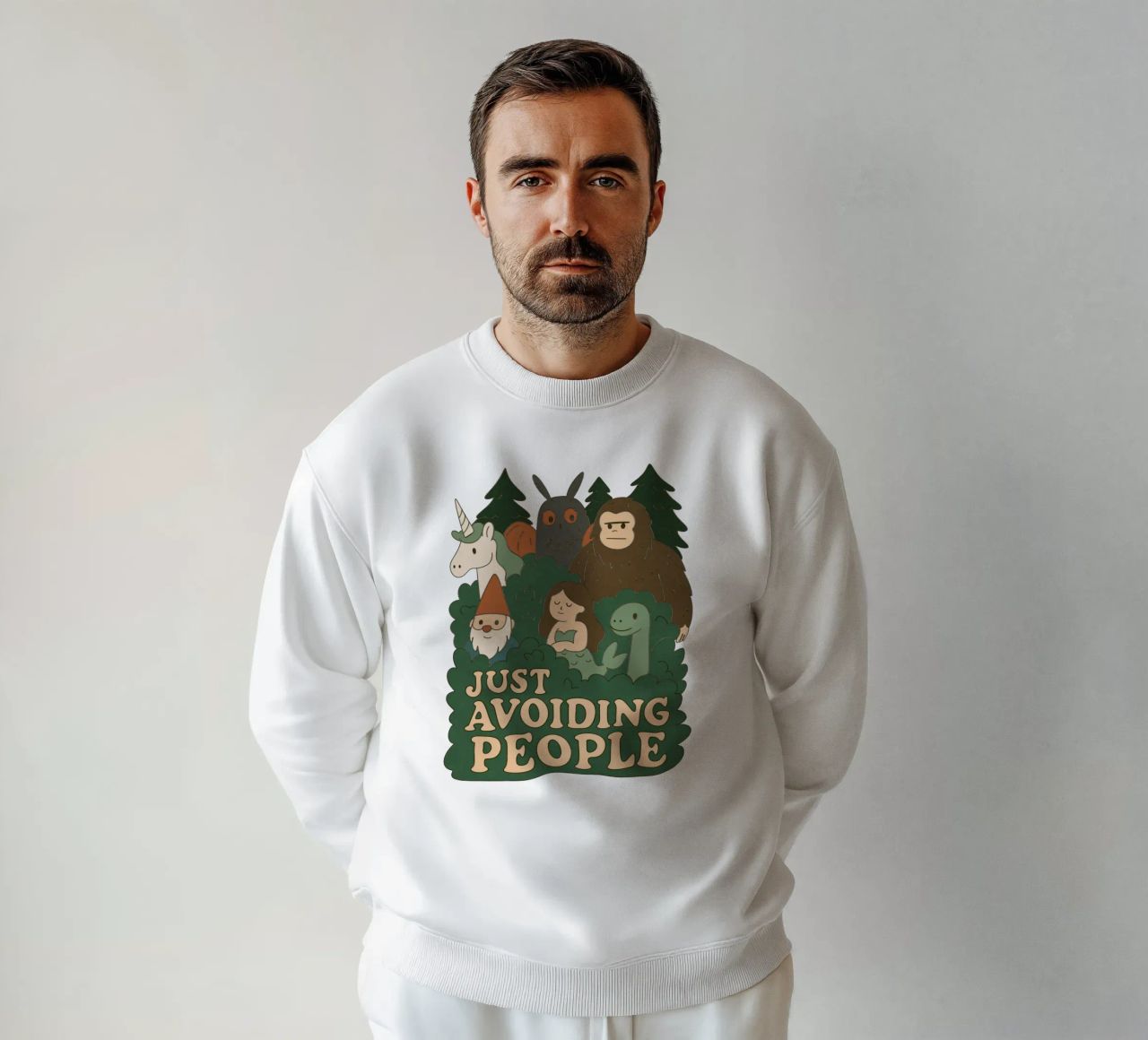 Evitare le persone - Criptidi felpa da Loobs