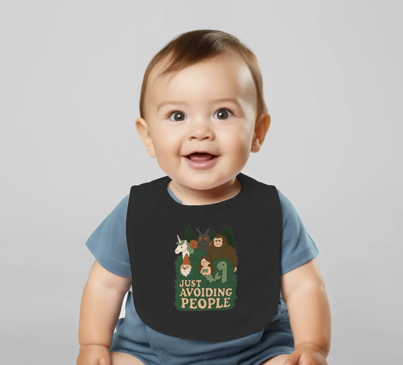 Éviter les gens - Cryptides bavoir de Loobs