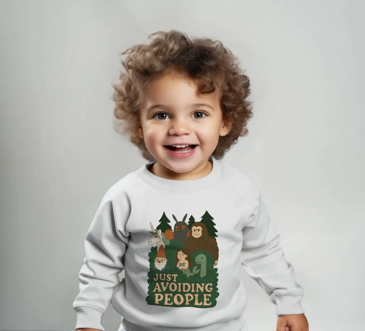 Evitare le persone - Criptidi felpa neonato da Loobs