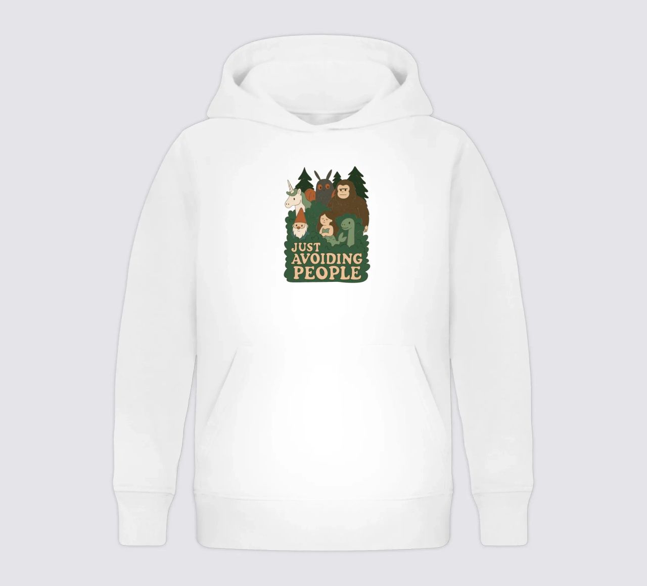 Evitare le persone - Criptidi felpa bambino con cappuccio da Loobs
