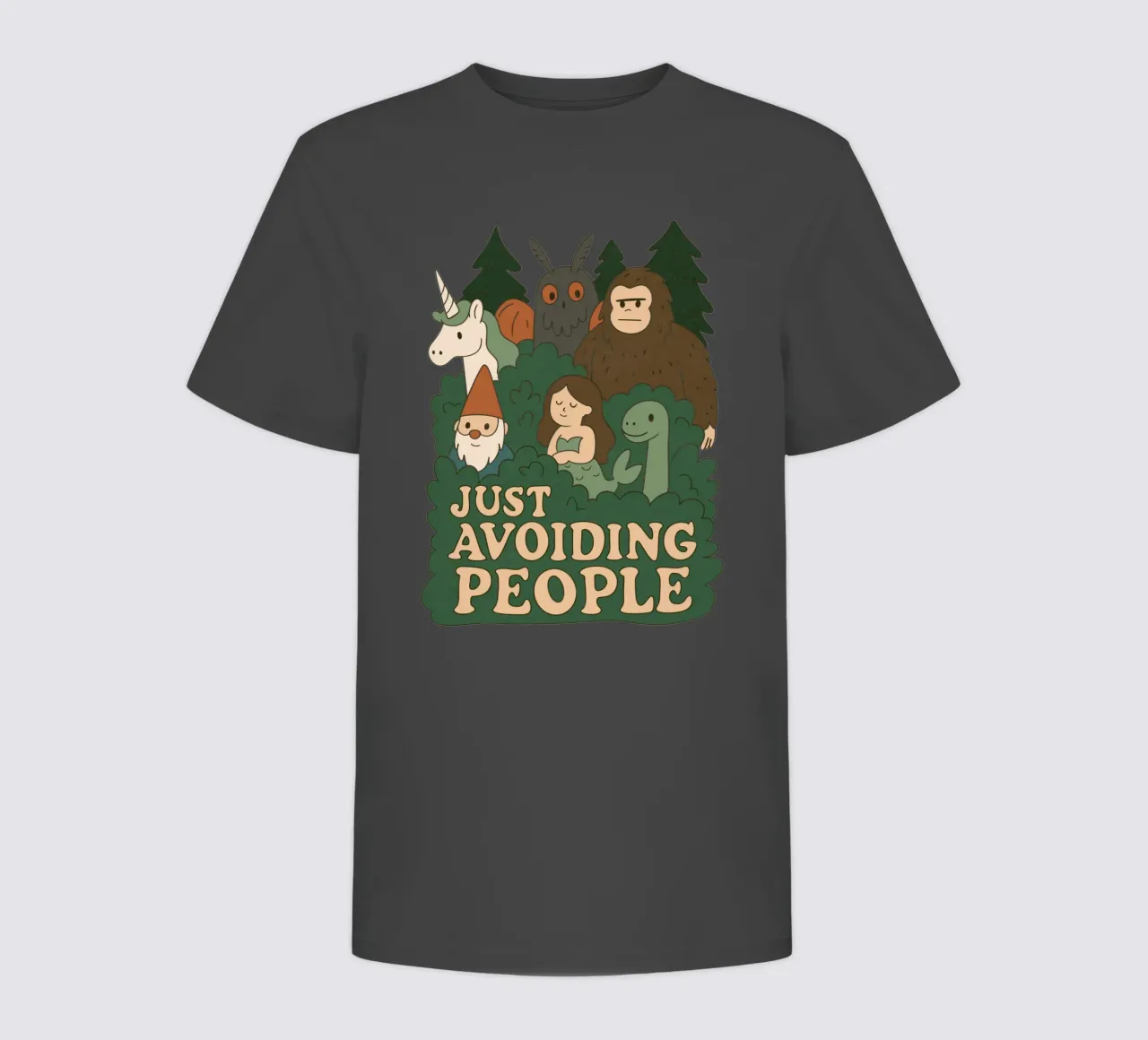 Evitare le persone - Criptidi t-shirt bambini da Loobs