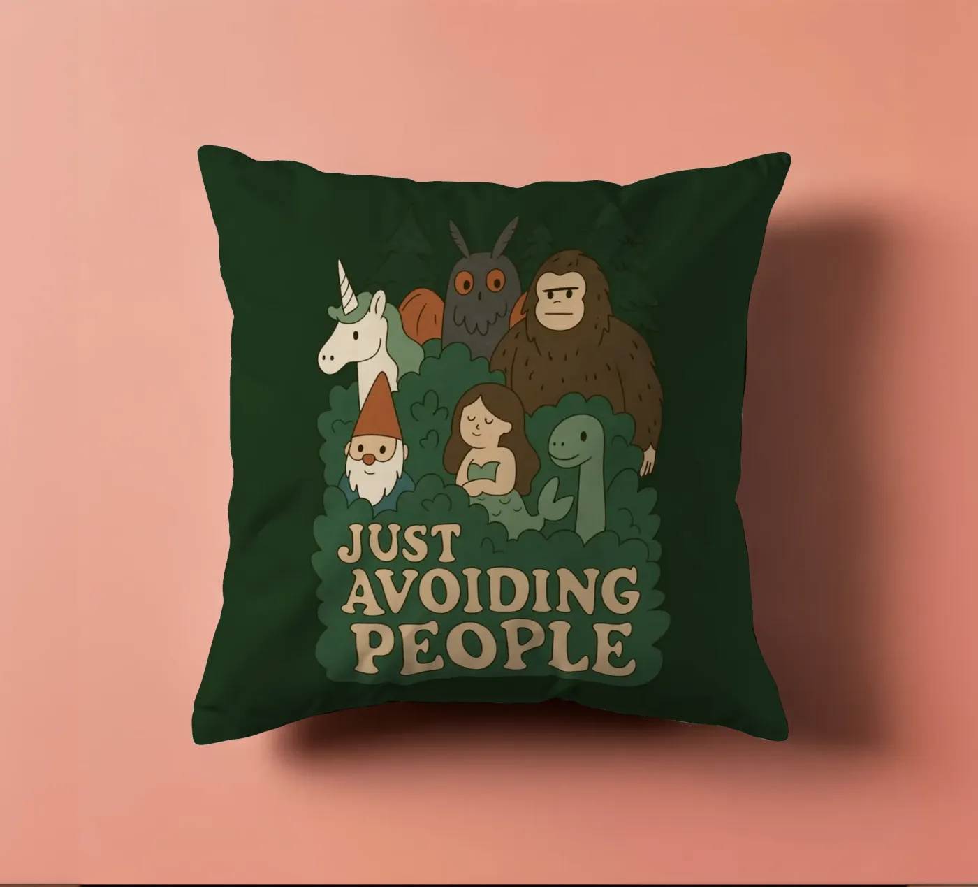 Just Avoiding People - Cryptids coussin de Loobs