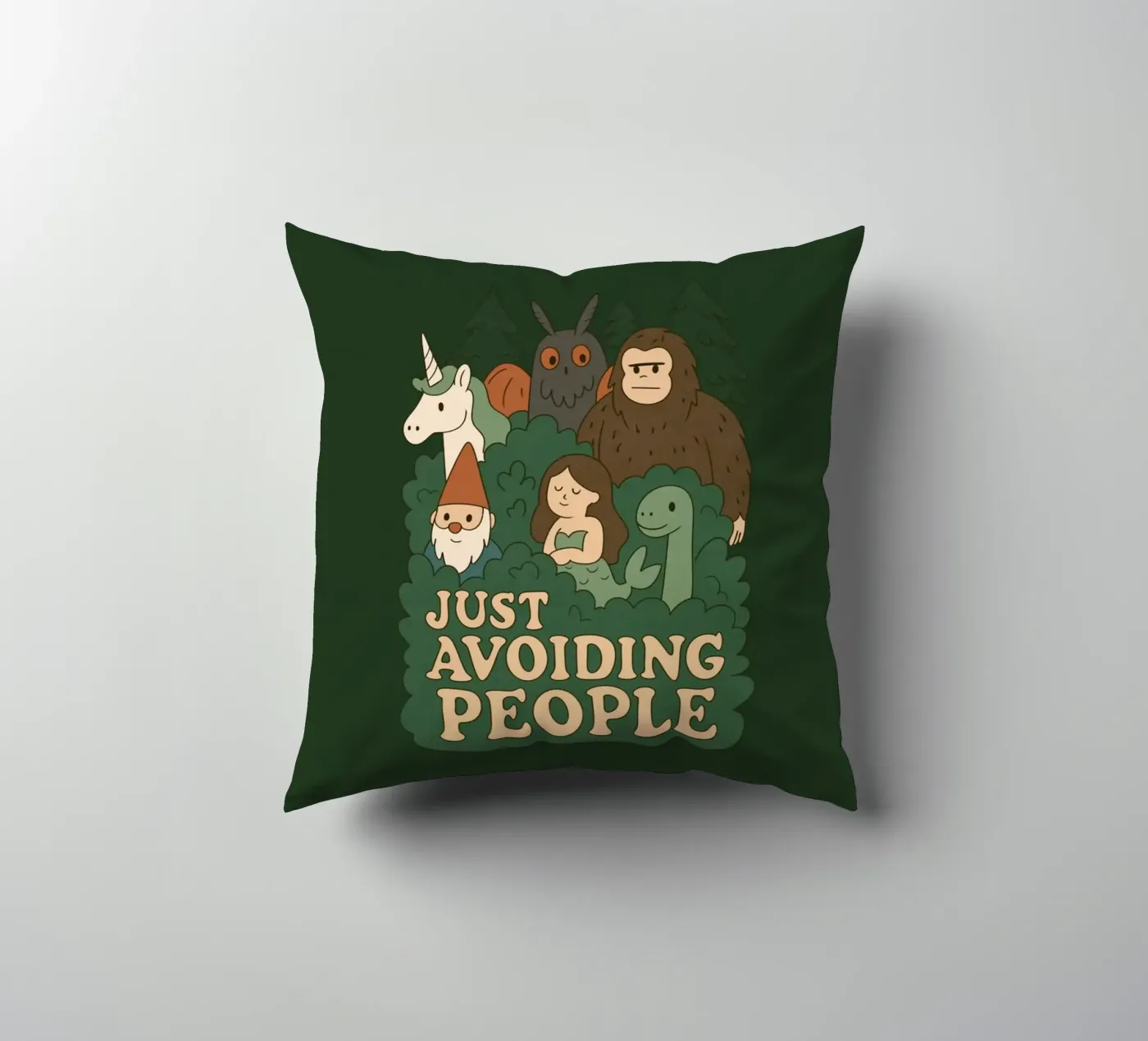 Just Avoiding People - Cryptids coussin de Loobs