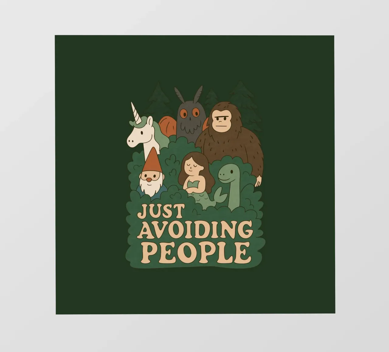 Evitar a la gente - Cryptids lámina retroiluminada de Loobs