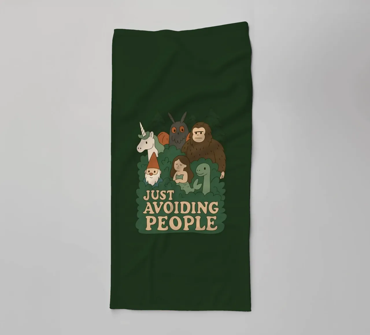 Evitare le persone - Criptidi asciugamano da bagno da Loobs