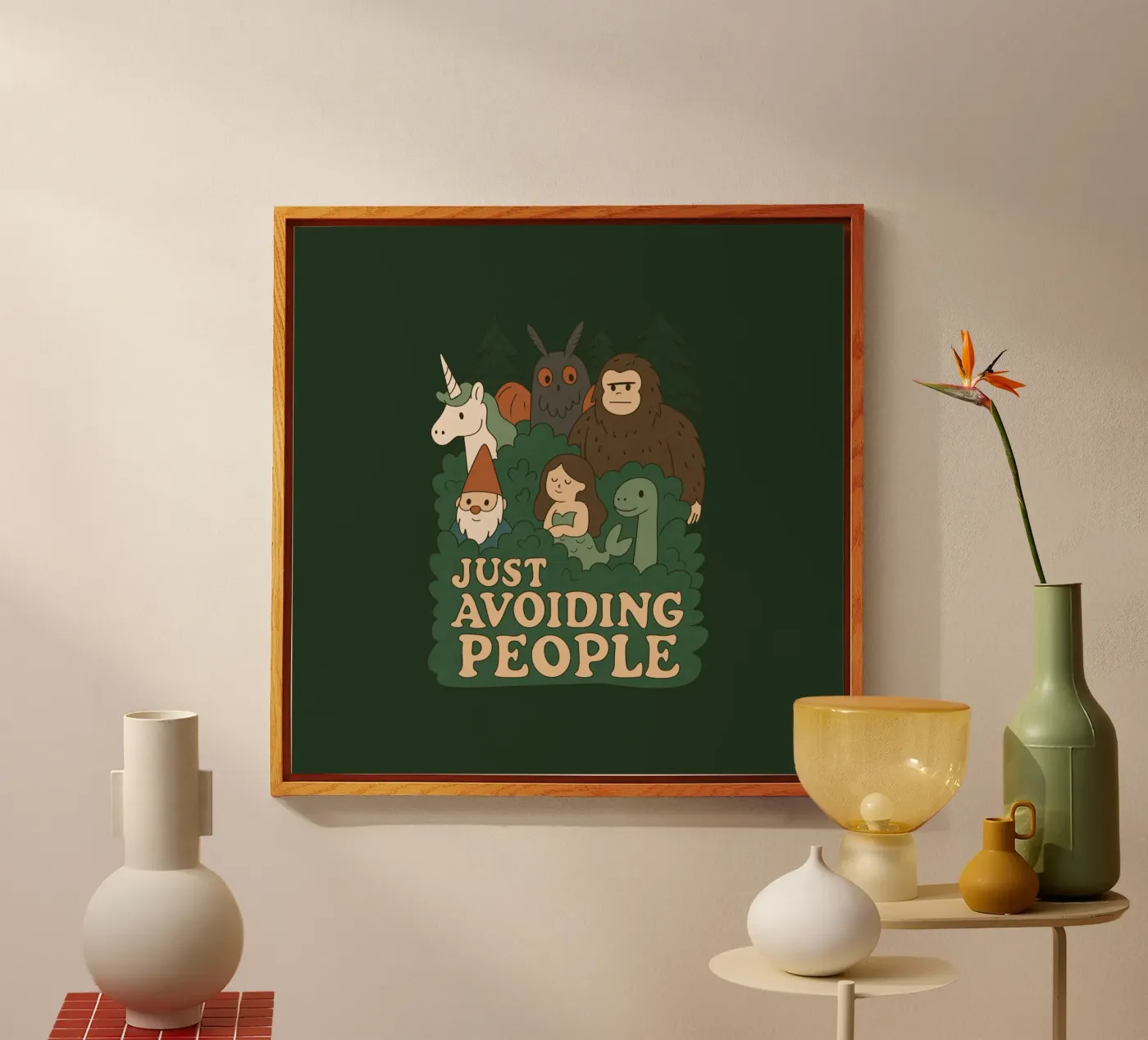 Just Avoiding People - Cryptids Acryl-Glas von Loobs