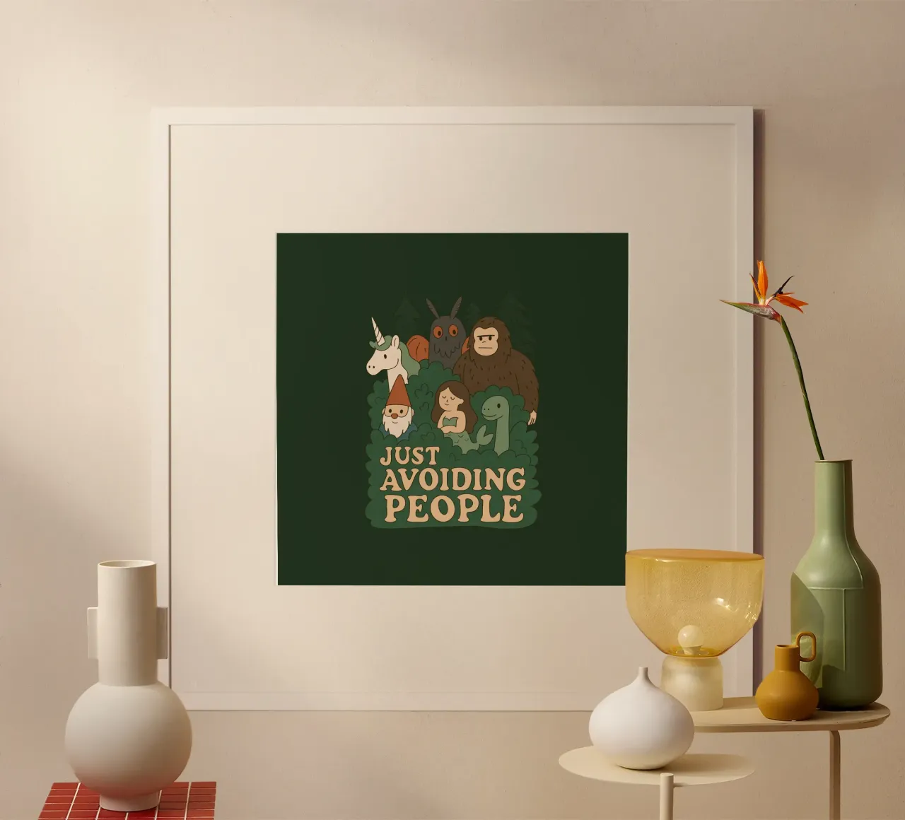 Evitare le persone - Criptidi poster da Loobs