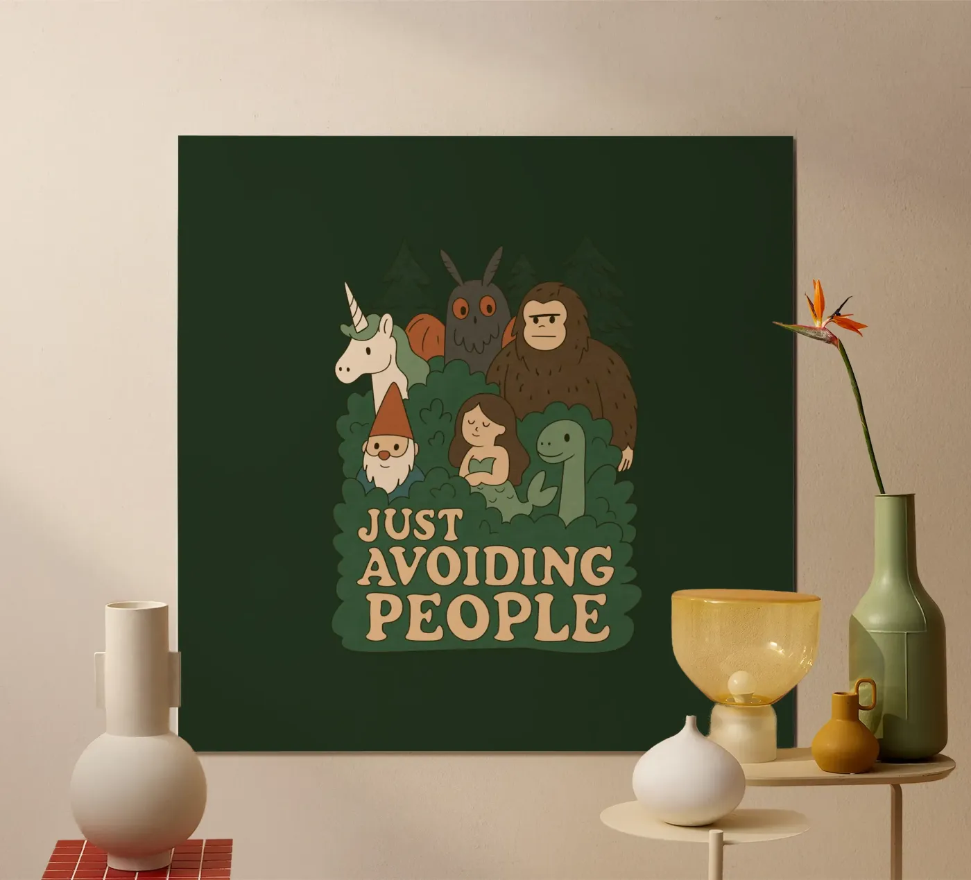 Just Avoiding People - Cryptids Poster von Loobs