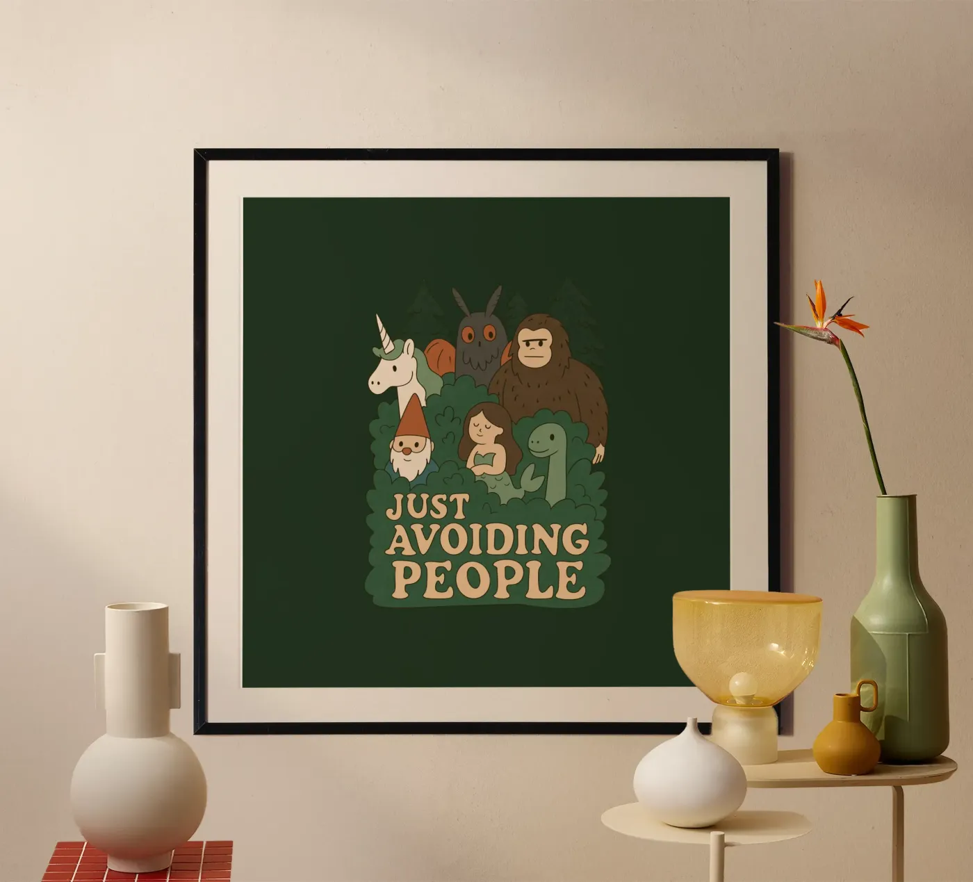 Just Avoiding People - Cryptids Poster von Loobs