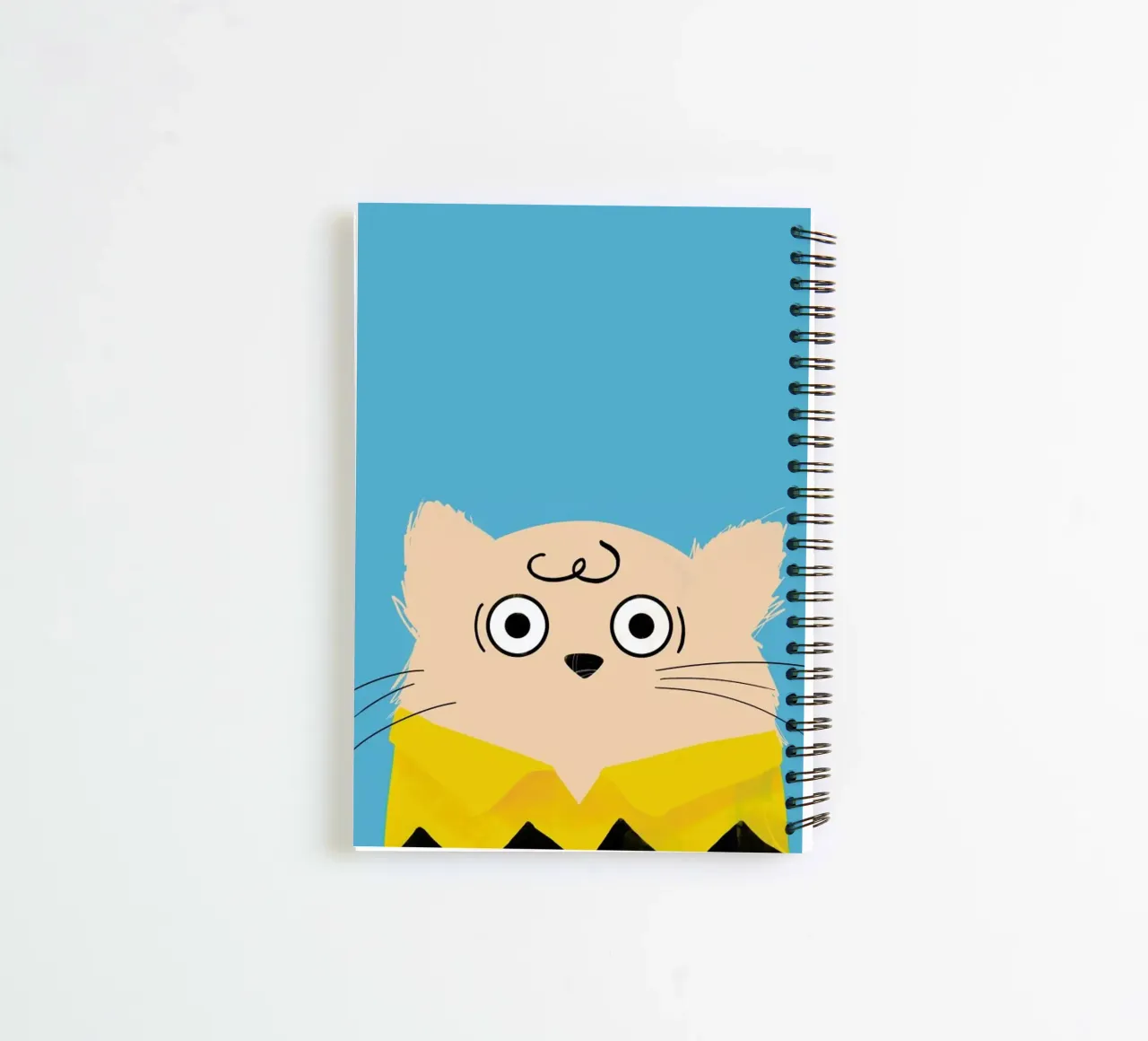 Cat Charlie spiral notebook by Doozal