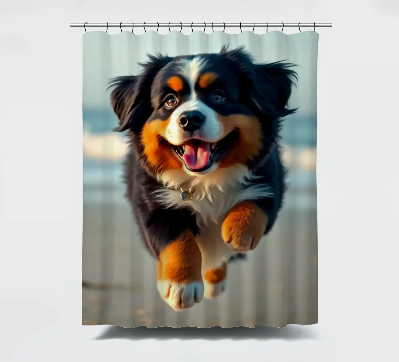 cute little puppies #49 shower curtain by Yumis.Beargang.and.Me