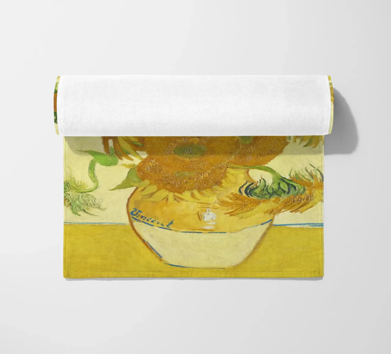 Zonnebloemen van Vincent van Gogh 1888 strandhanddoek van Pretty Flowers Vintage Botanicals