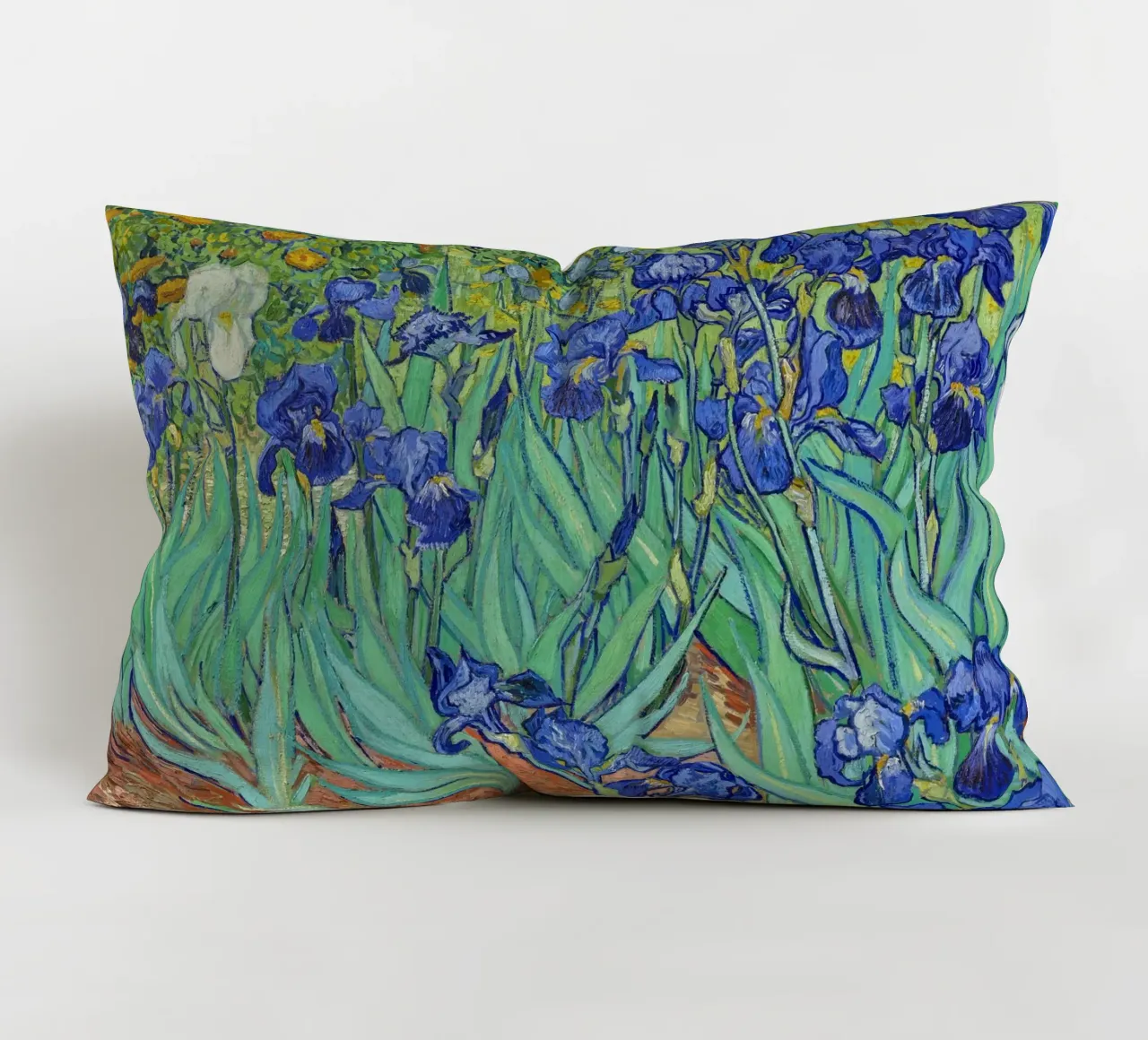 Vincent Van Gogh's Irises (1889 decorative cushion by Pretty Flowers Vintage Botanicals