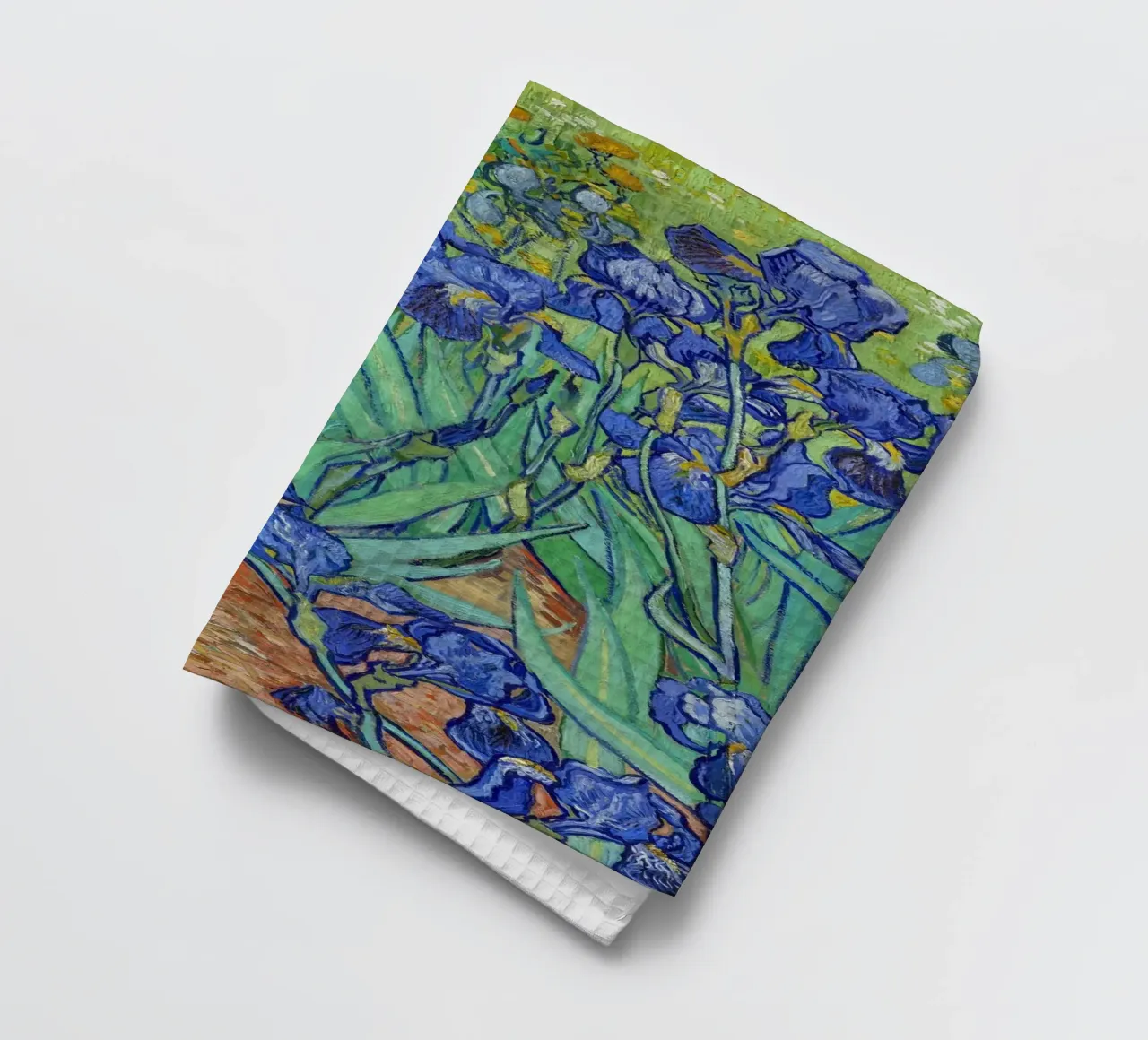 Vincent Van Gogh's Irises (1889 tea towel by Pretty Flowers Vintage Botanicals