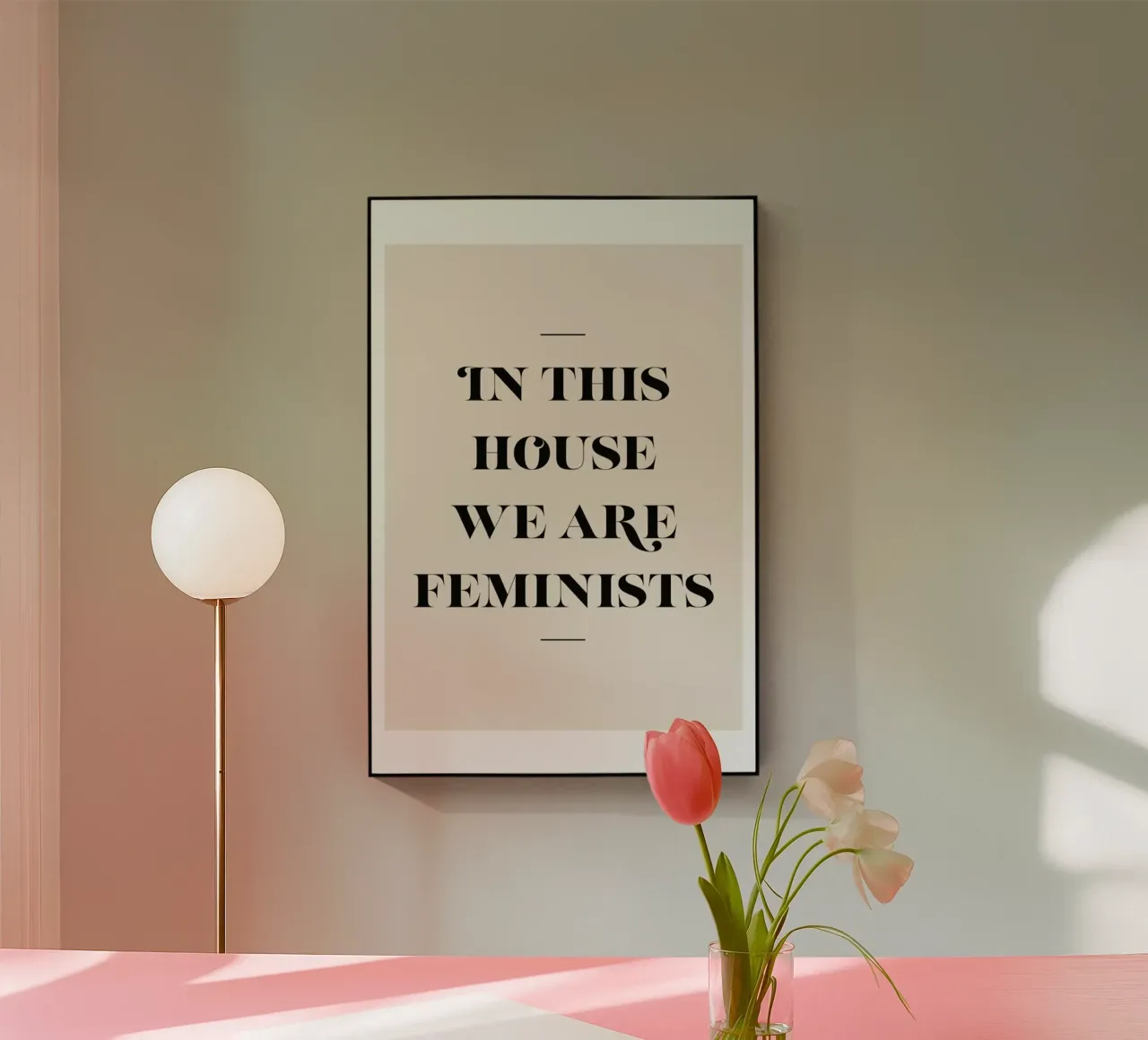 Feminists plexiglass da Mottos by Sinan Saydik