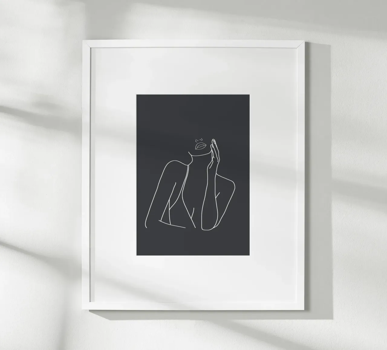 Minimal Line Art of a Woman carta hahnemühle da Nadjaa