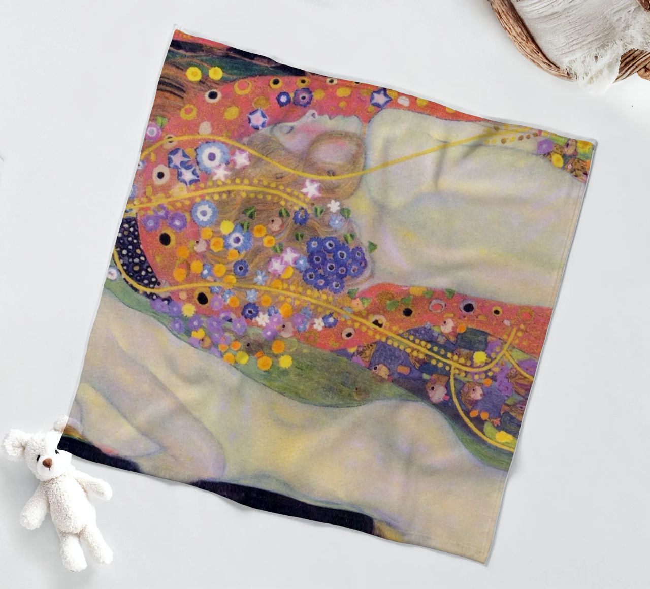Serpenti d'acqua II di Gustav Klimt (1907) coperta in pile da Classic Art Prints