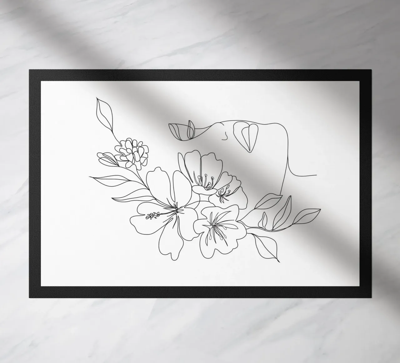 Minimal Line Art Woman Face II zerbino da Nadjaa
