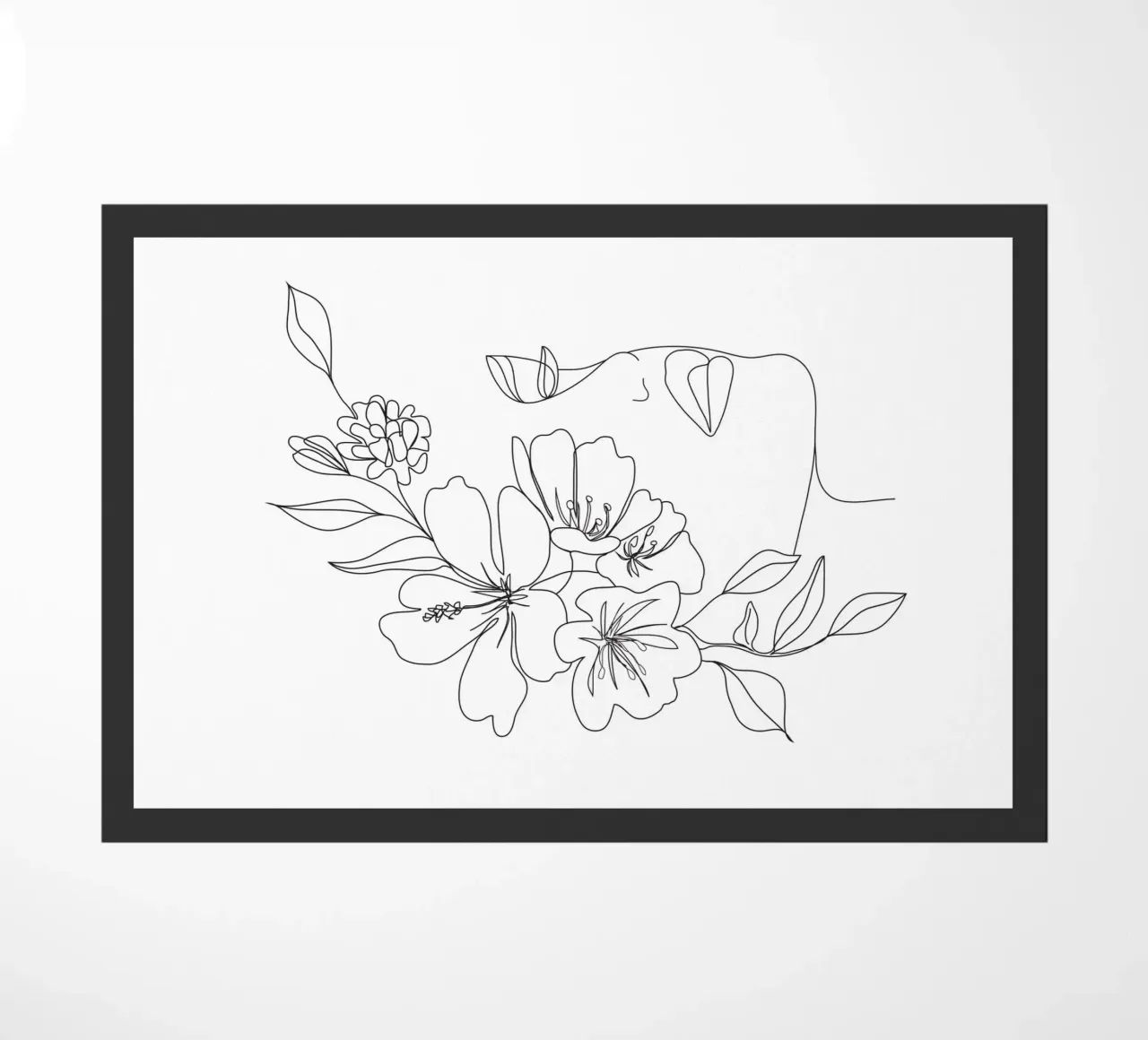 Minimal Line Art Woman Face II zerbino da Nadjaa