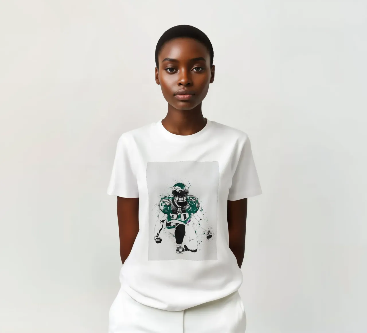 Brian Dawkins t-shirt da tenten