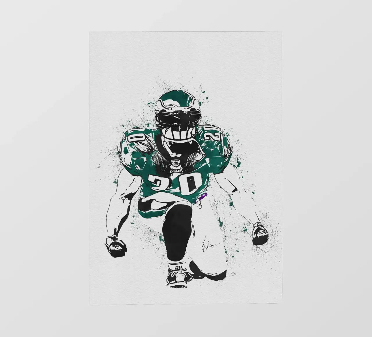 Brian Dawkins pellicola backlit da tenten